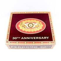 Perdomo Torpedo Sun Grown 30th Anniversary Wood Cigar Box 9.5" x 8.25" x 2.75"