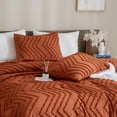 thumbnail image 3 of Juego de edredón Andency Burnt Orange King Size, 3 piezas, 3 of 8