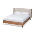 thumbnail image 1 of Baxton Studio Catarina Full Size Beige Wood Platform Bed, 1 of 10