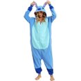thumbnail image 1 of Pijama de una pieza para adultos, disfraz de Halloween, cosplay, ropa de fiesta, azul, XL, 1 of 5