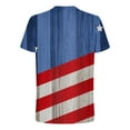 thumbnail image 5 of cllios 4th of July Shirts Men Patriotic American Flag Print Tees Fashionable Crew Neck Top Breathable Short Sleeve T Shirt, 5 of 5