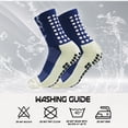 thumbnail image 7 of 4 Pairs Mens Grip Soccer Socks Non Slip Grippy Women Socks for Football Basketball Sports, 7 of 7