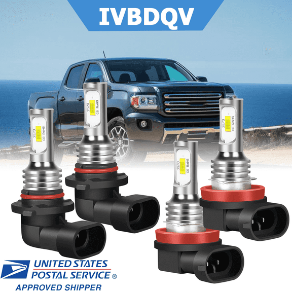 For GMC Canyon 2015-2020 LED Headlight Bulb 9005 High Beam H11 Low Beam Kit 2Pcs 6000K White