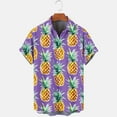 thumbnail image 4 of GERsome Hawaiian Shirts for Men Summer Beach Casual Short Sleeve Button Down Shirts Printed Tropical Vacation Shirts S-3XL, 4 of 5