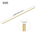 thumbnail image 2 of Unique Bargains 16Pcs Brass Rods 1mm x 400mm Round Metal Solid Shaft Rod Lathe Bar Stock Handle DIY Craft Making, Gold, 2 of 5