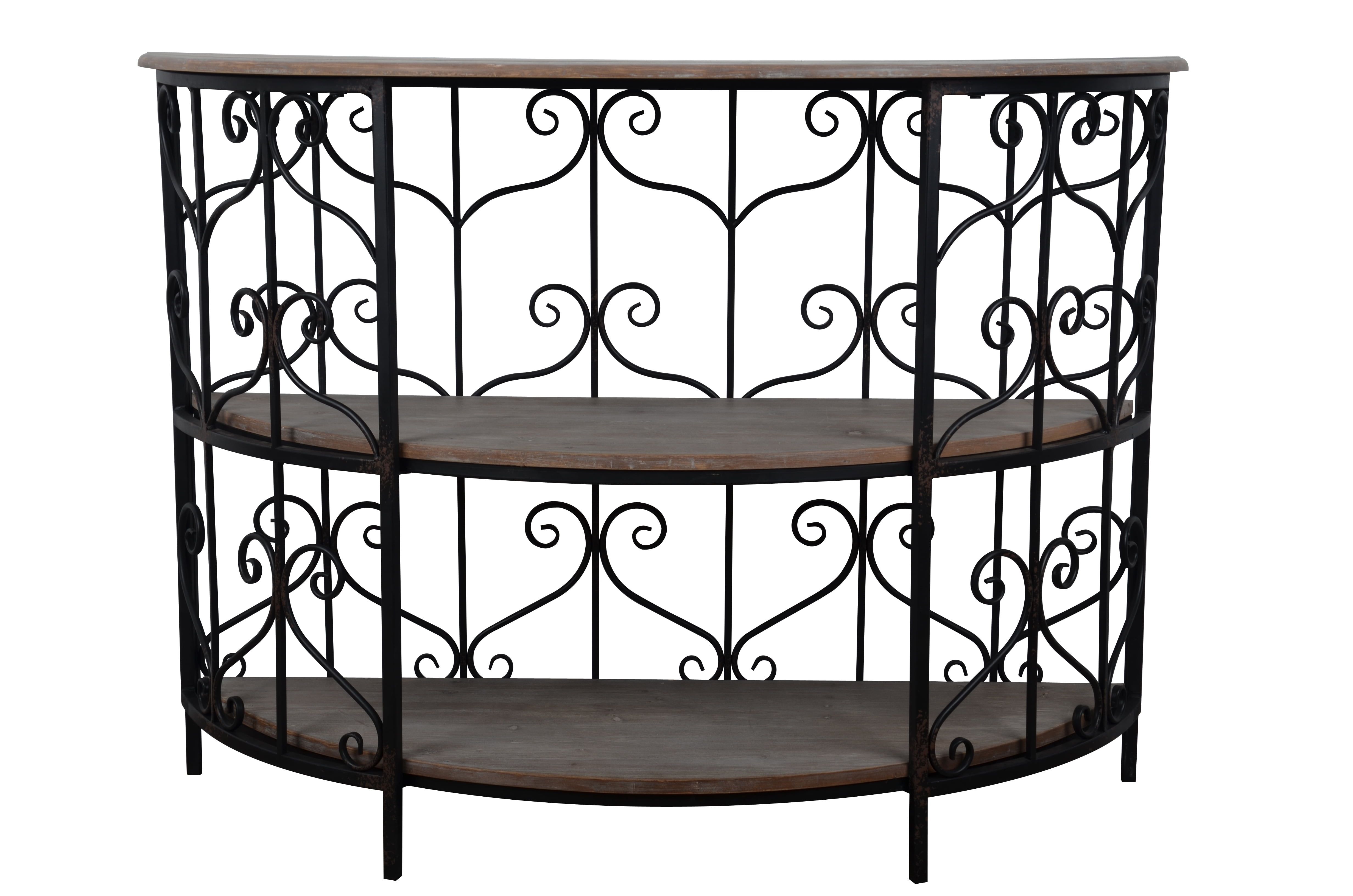 Décor Therapy Cohen Half Round Console Table Com