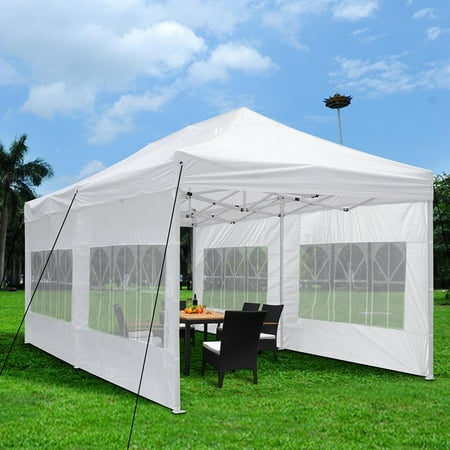 Yescom 10'x20' Easy Pop Up Canopy Folding Gazebo Wedding Party Tent with Removable Sidewall Carry Bag Outdoor