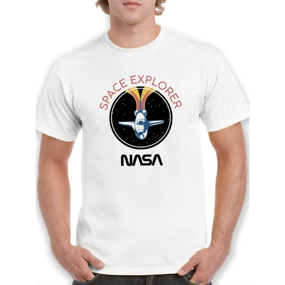 NASA Nasa Space Explorer Badge T-Shirt Men -NASA Designs, Male XX-Large