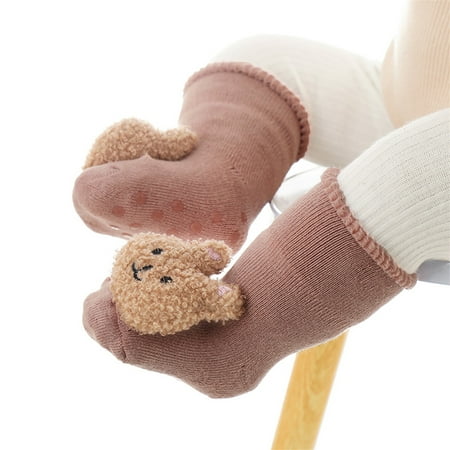 

Infant Baby Socks Slipper Socks Kids Newborn Warm Thick Grip Socks Cosy Winter Cute Socks