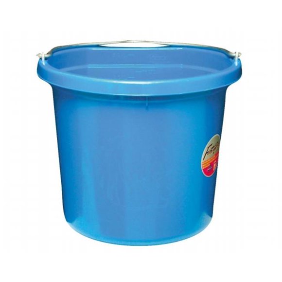Fortex Industries Inc Flat Back Bucket Fb-124- Blue 24 Quart - FB-124 BLUE
