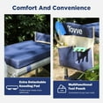 thumbnail image 6 of Foldable Garden Kneeler and Seat, Heavy Duty Garden Stool with 10" Wide Detachable Kneeling Pad, Portable Garden Bench Chair with Large Garden Tool Bag, Gardening Gifts for Women, Seniors, Mom, 6 of 7