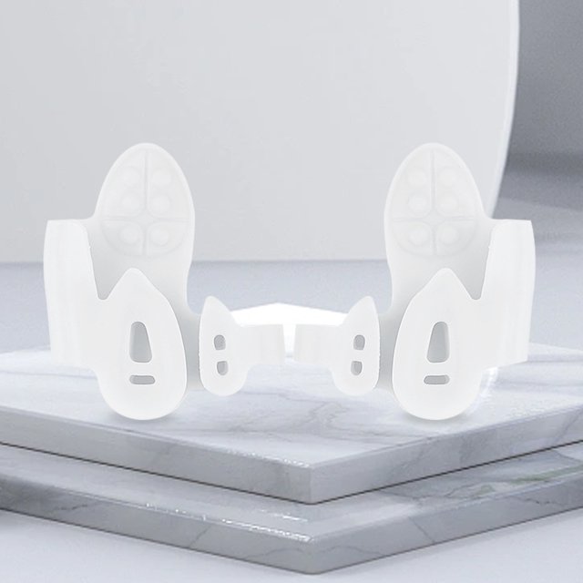 1 par de espaciadores ortopédicos Hallux Valgus de 3 orificios Corrector de dedo en martillo suave elástico