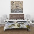 thumbnail image 3 of Designart 'Winterscene With Cottage Covered In Snow' Juego de Funda Nórdica Campestre, 3 of 5