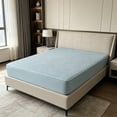 thumbnail image 7 of MMJ Quilted Waterproof Fitted Sheet 150x200cm Cotton Soy Mattress Protector for Bed, 7 of 7