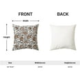 thumbnail image 6 of Boho Brown Pillow Covers 20x20 Inch 2 Pcs Grey Gray Black Vintage Floral Decor Throw Pillows Spring Flower Fall Outdoor Farmhouse Decoration Pillowcase Cushion Cover for Couch Sofa Bed, 6 of 6