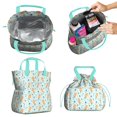 thumbnail image 2 of Ballerina Princess Pattern Drawstring Lunch Bag Women - Drawstring Lunch Bag Insulated for Work Office - Stain-Resistant Large Lunchbags for Women with Multi-Pockets, 2 of 6