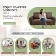 thumbnail image 4 of Futzca  47" Modern Loveseat Sofa Brown, 4 of 5