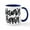White/Navy Inside, variant on CafePress - Melanin Poppin - 11 oz Ceramic Mug - Novelty Coffee Tea Cup