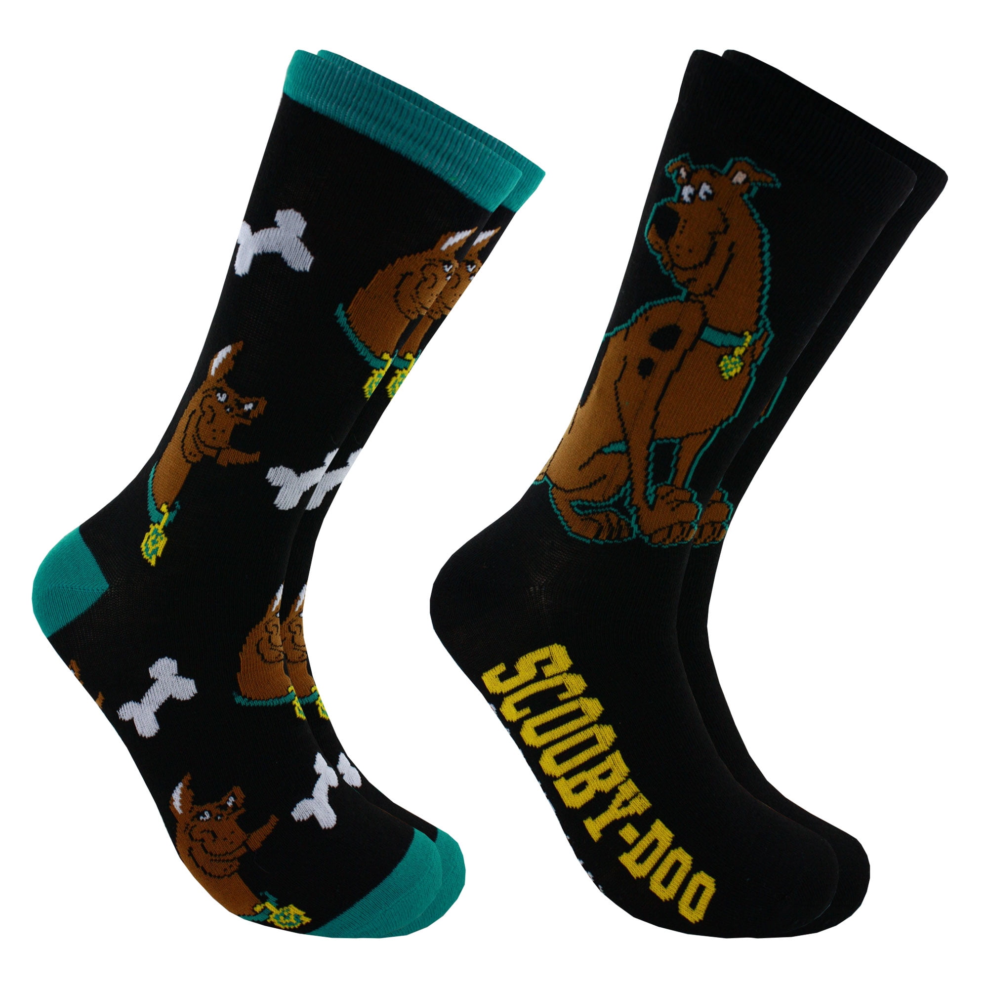 HYP - Hyp Scooby Doo Men's Crew Socks 2 Pair Pack Shoe Size 6-12 ...