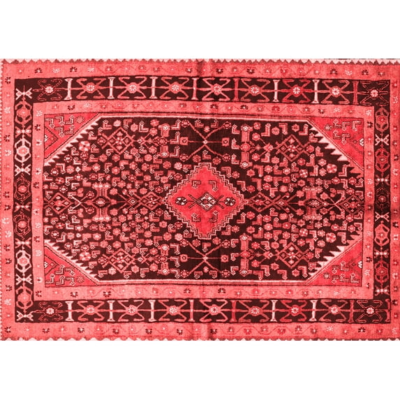 Ahgly Company Indoor Rectangle Persian Red Traditional Area Rugs, 8' x 12'