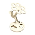 thumbnail image 1 of Soporte de cerámica floral Matsuzay para baño, soporte para cepillos de dientes, maquinillas de afeitar, color blanco lechoso, 1 of 6
