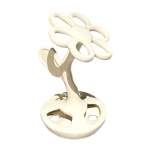Soporte de cerámica floral Matsuzay para baño, soporte para cepillos de dientes, maquinillas de afeitar, color blanco lechoso