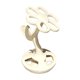 thumbnail image 1 of Contenedor de cepillo de dientes Bearachild cerámica floral blanco lechoso, 1 of 6