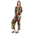 thumbnail image 3 of Inkmeso Printed Sleepwear Pajama Set For Women Short Sleeve Nightwear Soft Pj Lounge Sets, 3 of 7