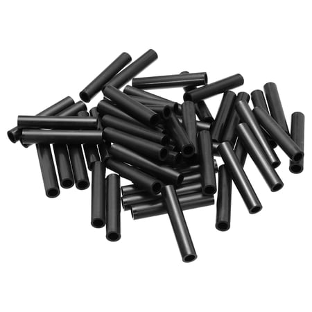 Uxcell 50Pcs M8 ABS Spacers 1/4 ID x 3/8 OD x 1.97 l Plastic Round Spacer Washers Black Standoff Nut Unthreaded for M6 or 1/4 Inch Screws Bolts Electrical Outlet