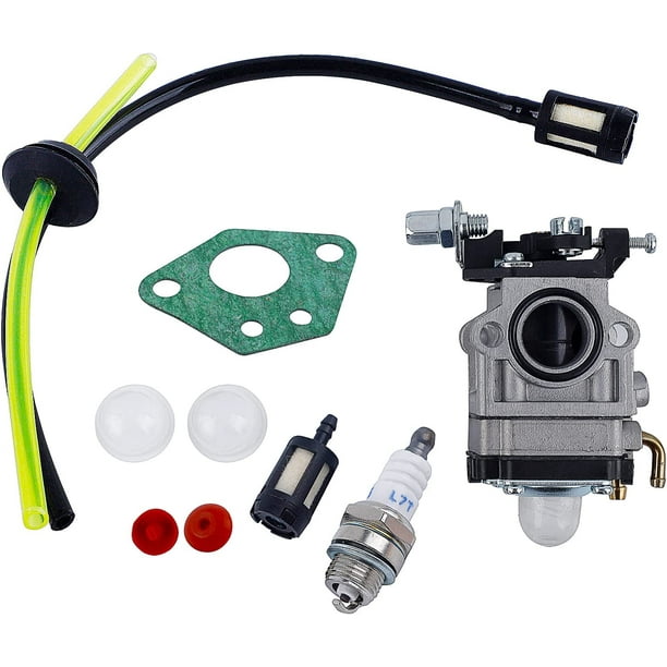 Carburador para desbrozadora 52cc 49cc 43cc Carbu Kit con junta, tuyau, bujía de iluminación y filtro de esencia.carburador desbrozadora