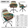 thumbnail image 7 of Whosucclay Aztec Tribe Geometric Cactus Print Swivel Armrest Curved Back Cover, Universal Elastic Office Chair Slipcovers, Anti-Slip Wingback Dining Chair Cover Protector, for Vanity Living Room, 7 of 7