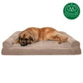 thumbnail image 4 of FurHaven Pet Products Plush & Suede Orthopedic Sofa Pet Bed for Dogs & Cats - Almondine, Jumbo Plus, 4 of 12