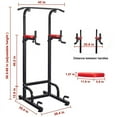 thumbnail image 5 of Relife Sports Black Red Power Tower Home Pull-Up Push-Ups Station, Multi-Function Pull Up Station Dip Bar Station Home Gym Strength Training 330LBS, 5 of 9