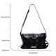 thumbnail image 2 of Bolso de hombro para mujer con doble correa y cinturón de cuero PU bolso de viaje, 2 of 9
