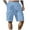 Blue, variant on Bcfgryg Men Spring And Summer Pant Casual All Solid Color Painting Loose Plus Size Trouser Fashion Beach Pockets Short Men's Shorts For Swimming White S