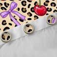 thumbnail image 4 of Manfei Sweet Cherry Bowknot Blackout Curtains Set of 2 (38x54 Each),Brown Leopard Animal Print Living Room Curtains, 4 of 6
