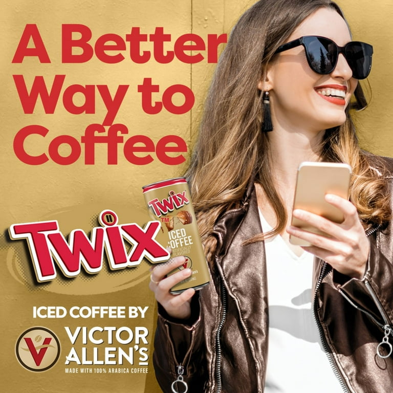 Victor Allen's Flavored Twix Iced Coffee, Ready-to-Drink, 8 Fluid