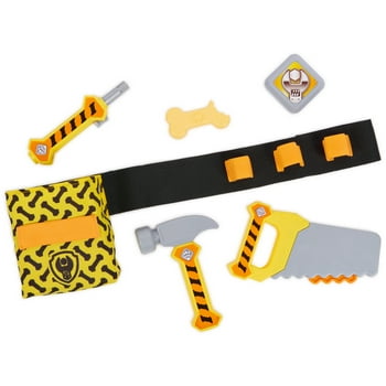 Rubble & Crew, Rubbles Construction Tool Belt, with 6 Tools for Kids Ages 3+