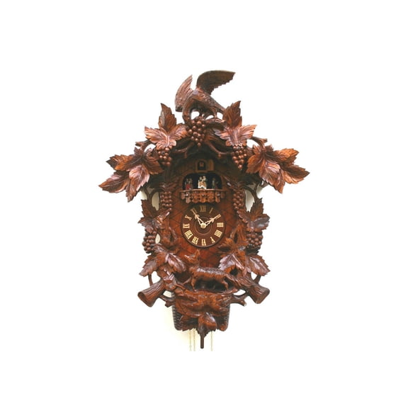 Cuckoo Clock Fox, Raven, Grapes