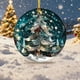 thumbnail image 4 of Colgante navideño de acrílico con forma de avión para árbol de Navidad., 4 of 6