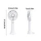 thumbnail image 2 of Mini ventilador de mano 2025, recargable por USB, portátil, pequeño, personal, potente, con diseño compacto para estudiantes, dormitorios, oficinas, uso al aire libre | Opciones en blanco, a, 2 of 5