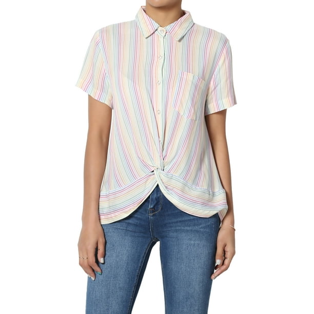 twist hem shirt