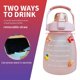 thumbnail image 3 of Botella de agua - Cute Belly Bottles Jarra de agua con marcador de tiempo 1.3L (rosa) Tmvgtek excursión de campamento, 3 of 9