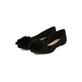 thumbnail image 5 of New Women Refresh Dotie-01 Faux Suede Pointy Toe Pom Pom Ballet Flat, 5 of 5