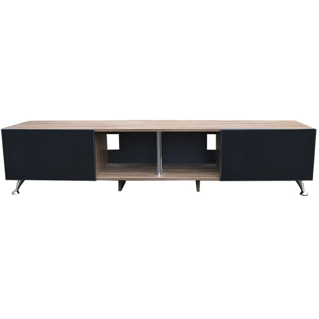 Mueble para TV de 90' Hogare Parota Negro Centro de entretenimiento London 2 mts