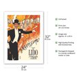 thumbnail image 2 of Lido Cabaret - Paris France - Bravissimo Burlesque Show - Vintage Cabaret Poster by Rene Gruau - Fine Art Matte Paper Print (Unframed) 24x32in, 2 of 4