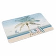 thumbnail image 4 of Summer Beach Chair Door Mat Indoor Outdoor, Coastal Palm Trees Canoeing Non Slip Welcome Mat with Rubber Backing, Absorbent Fabric Front Door Mats Entryway Rug for Home Patio Entrance 20"x31.5", 4 of 9