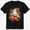 Black-8, variant on Spooky Halloween T-Shirt, Boujee Ghost with Bow and Drink, Seasonal Graphic Short Sleeve Casual Tee