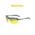 thumbnail image 3 of Spencer UV400 HD Mens Polarized Driving Glasses Day & Night Vision Cycling Sunglasses (Black frame), 3 of 8