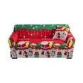 thumbnail image 2 of Christmas Sofa Cover Santa Claus Printed Sofa Couch Cover Washable Furniture Protector with Elastic Bottom Xmas Home Room Festival Decoration, 2 of 9